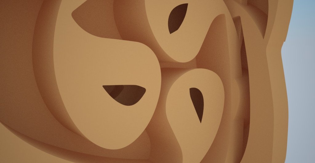 Arabic Calligraphy Sculptures - حرف الواو