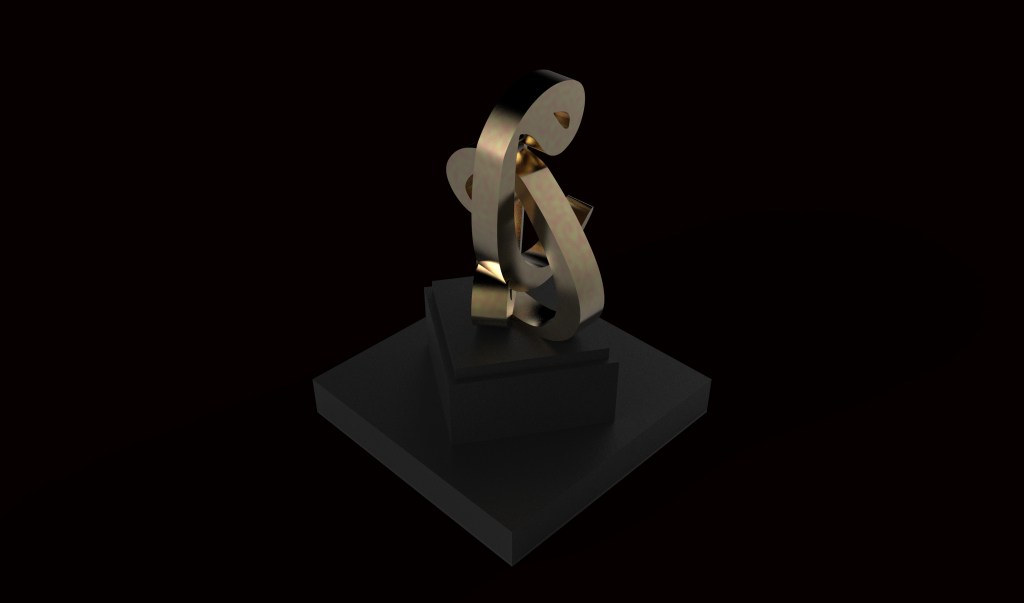 Copper sculpture by Khalid Shahin