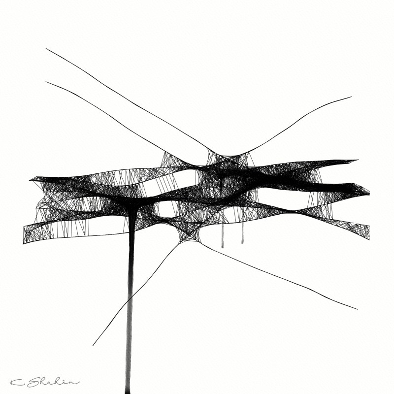 "Congestion" by artist Khalid Shahin