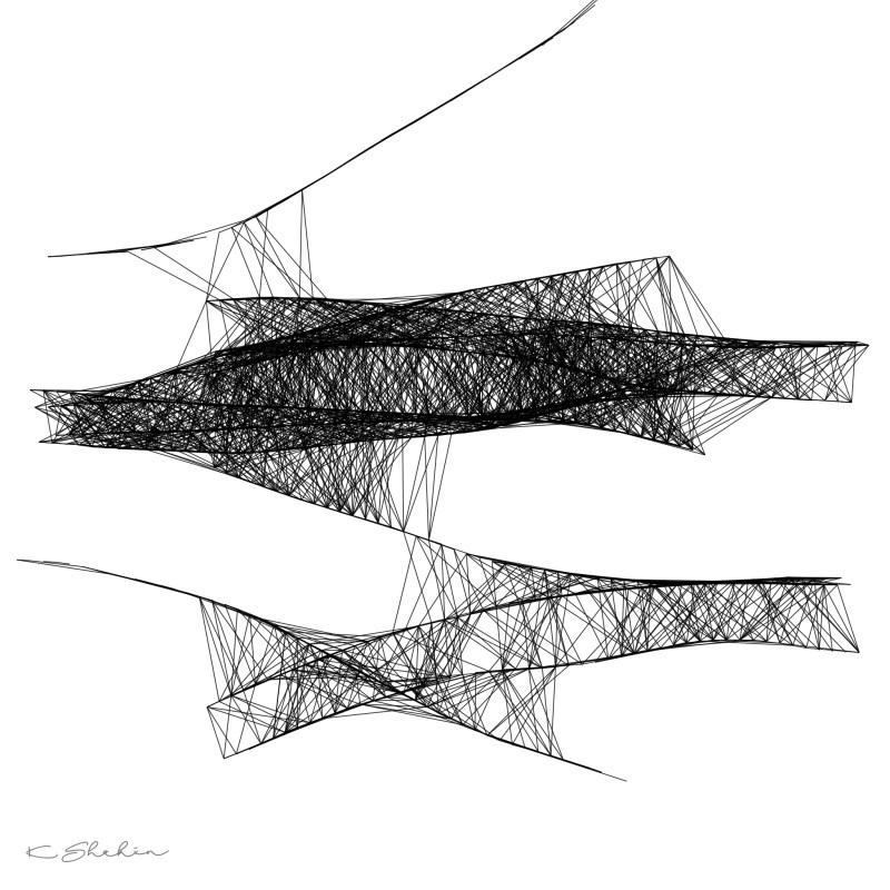 "Congestion" by artist Khalid Shahin