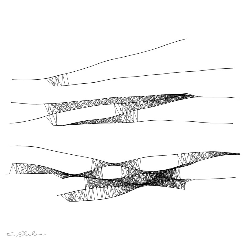 "Congestion" by artist Khalid Shahin