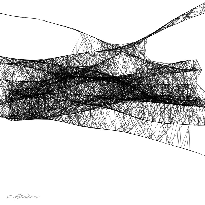 "Congestion" by artist Khalid Shahin