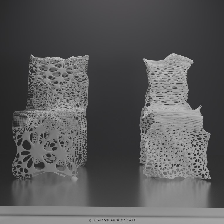 Organic chair design by Khalid Shahin