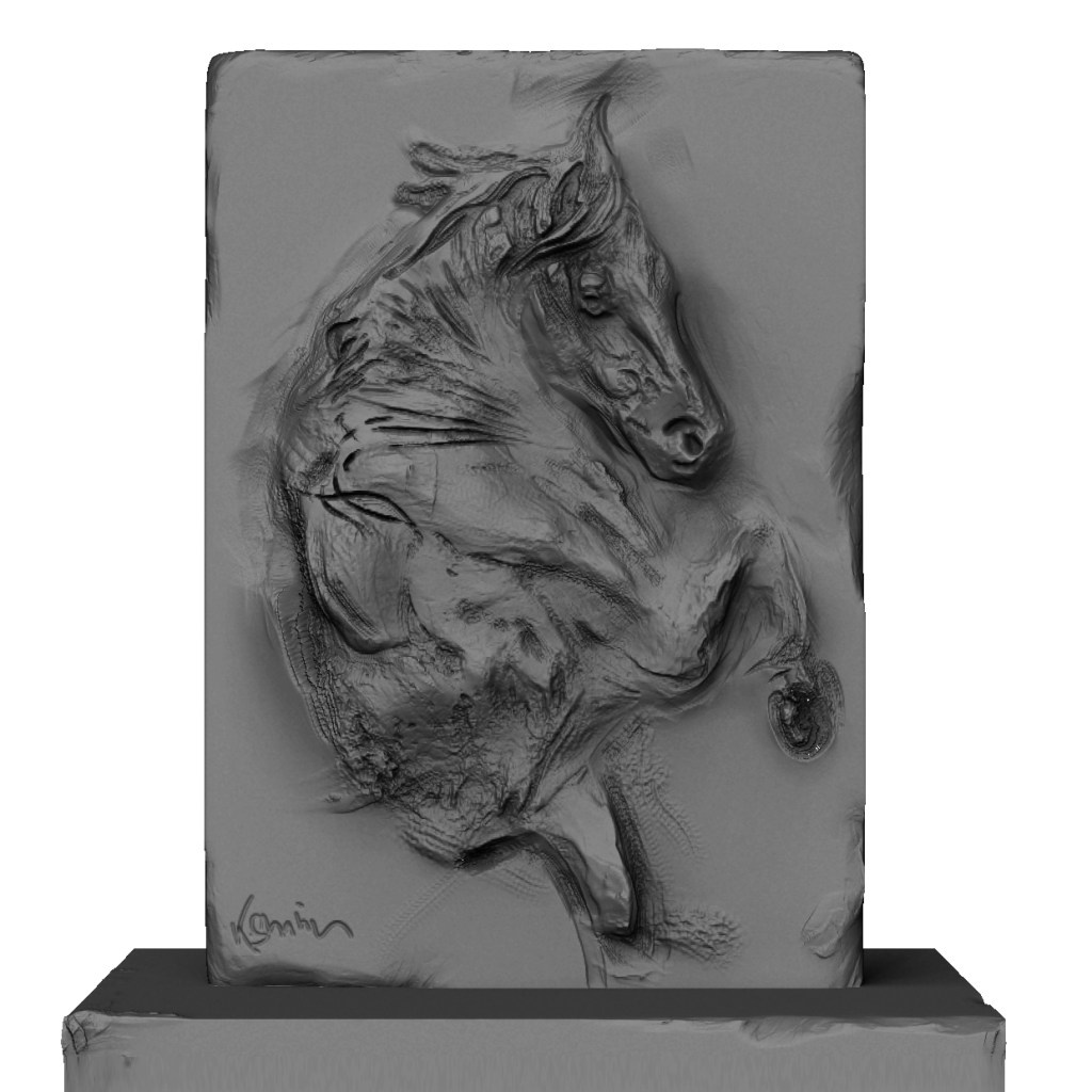 Bas-relief art by Khalid Shahin 